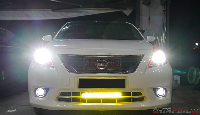 Nissan sunny nâng cấp bi xenon thần thánh tại AUTO365